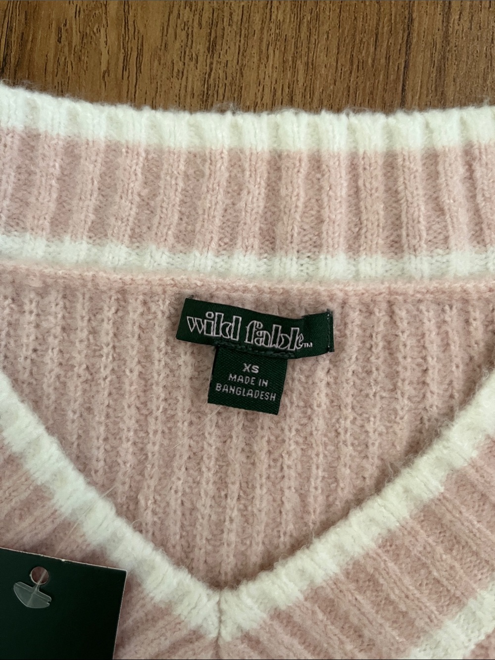 ▪️HP▪️NWT Wild Fable V-Neck Striped Sweater - Picture 3 of 7